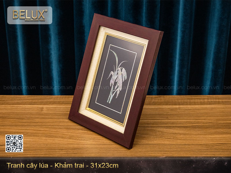 Tranh cây lúa khảm trai&nbsp;
